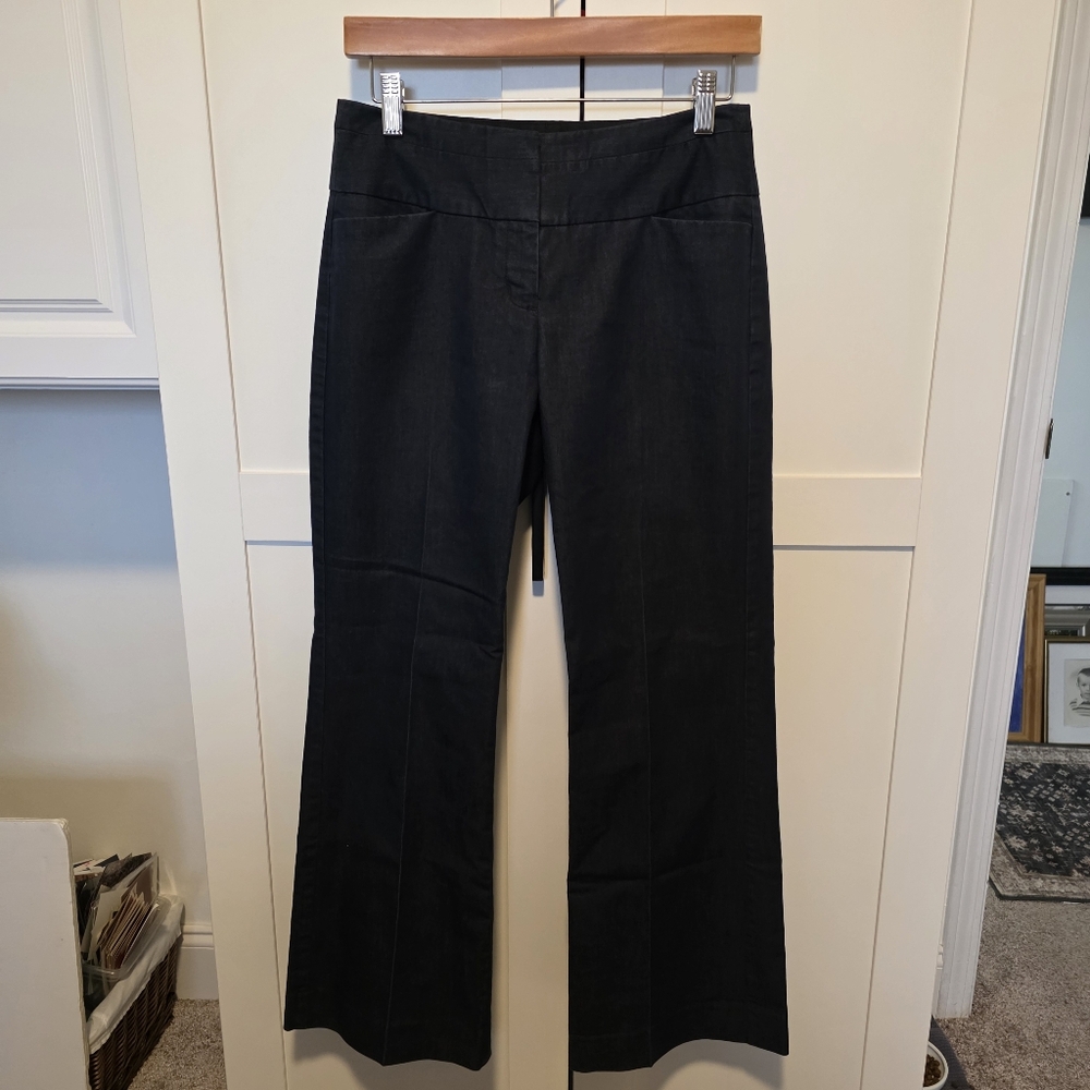 Express Denim Editor Straight Leg Pants 0